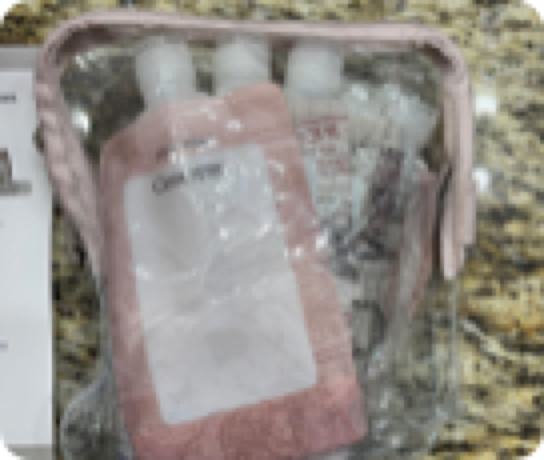 TSA Bag With Bottles