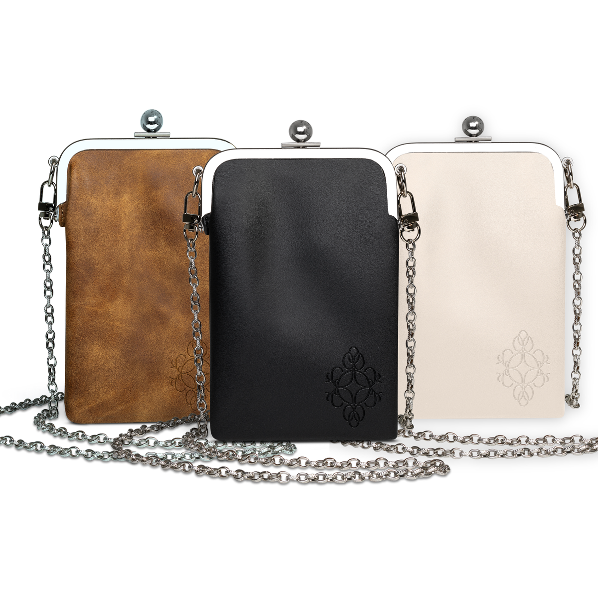 Soft Double Eyeglass Case / Crossbody Bag for Phone 3 colors