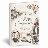 Travel Journal and Planner with Coloring Pages