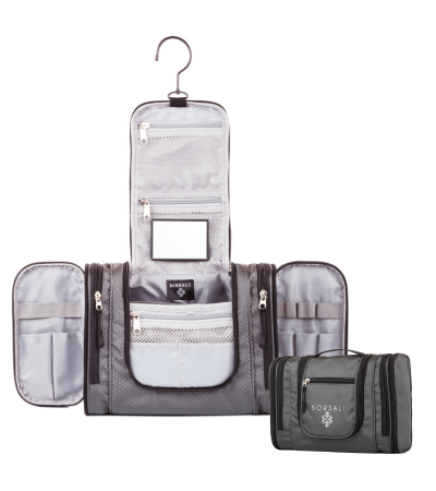 Complete 20 piece Toiletry Bag and Bottles Set - Comes with Hanging To –