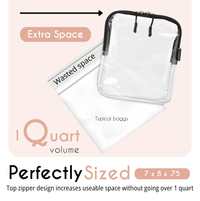 images comparing borsali tsa bag compared to regular ziplock baggie