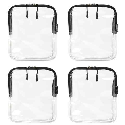 BORSALI Hanging Toiletry Bag Set for Women - Travel Toiletries Bag & TSA  Approved Clear 3-1-1 Quart Size Bag for Carry On - Medium Travel Bag 